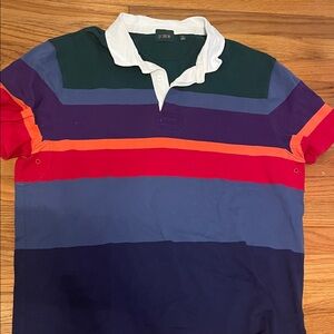 J. Crew Men's Multicolor Striped Polo